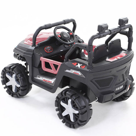 Bopeep 12V Kids Electric Ride on Car Jeep Toys Off Road Built-in Songs Gift Pink