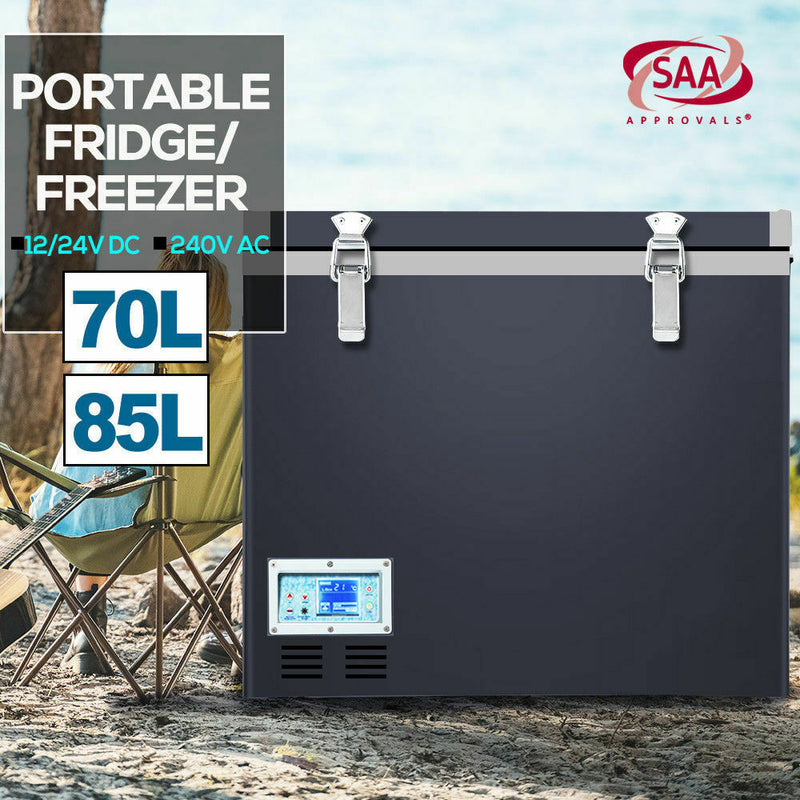 Spector 70L Portable Fridge Freezer Cooler Refrigerator Camping Caravan Boat