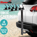Monvelo Car Bike Rack Carrier 4 Rear Mount Bicycle Steel Foldable Hitch Mount