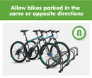 5-Bikes Stand Bicycle Bike Rack Floor Parking Instant Storage Cycling Portable