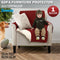 1 Seater Couch Sofa Cover Removable Quilted Slipcover Pet Kids Protector With Strap