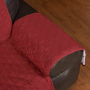 1 Seater Couch Sofa Cover Removable Quilted Slipcover Pet Kids Protector With Strap