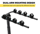 4 Bicycle Carrier Bike Car Rear Rack 2" Towbar Steel Foldable Hitch Mount