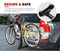 SAN HIMA 3 Bicycle Bike Carrier Car Rear Rack 2" Hitch Mount TowBar Foldable