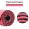 TPE Yoga Mat Eco Friendly Exercise Fitness Gym Pilates Non Slip Dual Layer Red