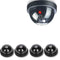 4x Dummy Fake Camera Surveillance CCTV Security Dummy Camera Flashing LED Light