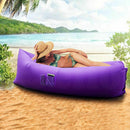 2x Inflatable Swimming Pool Air Sofa Lounge Sleeping Bag Bed Beach Couch Black