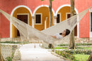 Deluxe Outdoor Cotton Mexican Hammock  in Cream Colour Queen Size