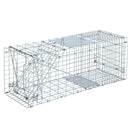 Set of 2 Humane Animal Trap Cage 66 x 23 x 25cm  - Silver