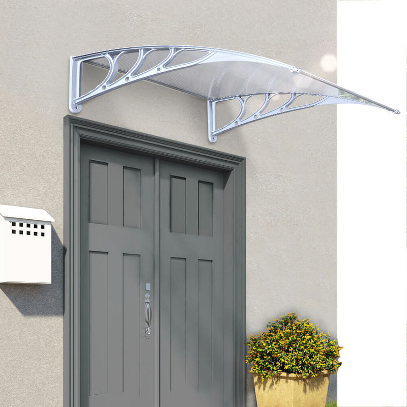 1x1M DIY Multi Functional Door and Window Awning with Connectivity Clear Colour