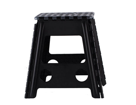 Folding Step Stool Portable Plastic Foldable Seat Chairs Store Flat Ladder