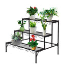 2x Levede Outdoor Indoor Plant Stand Garden Metal 3 Tier Planter Corner Shelf