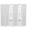 Levede 4 Panel Free Standing Foldable  Room Divider Privacy Screen White Frame