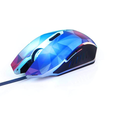 GM 1000-3200DPI 5 buttons LED Wired Gaming Mouse - Dazzle Diamon Edition