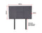 Linen Fabric Single Bed Headboard Bedhead - Grey