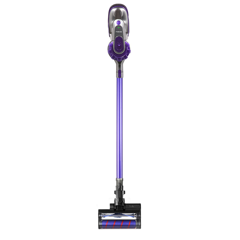 Devanti 150W Stick Handstick Handheld Cordless Vacuum Cleaner 2-Speed with Headlight Purple